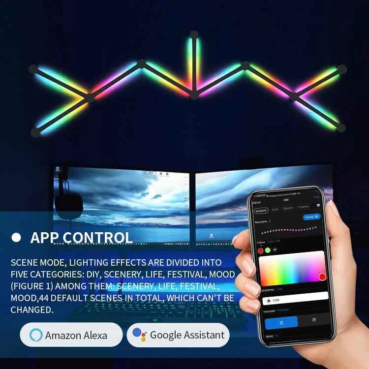 RGB Gaming Light Bars with App Remote Control
