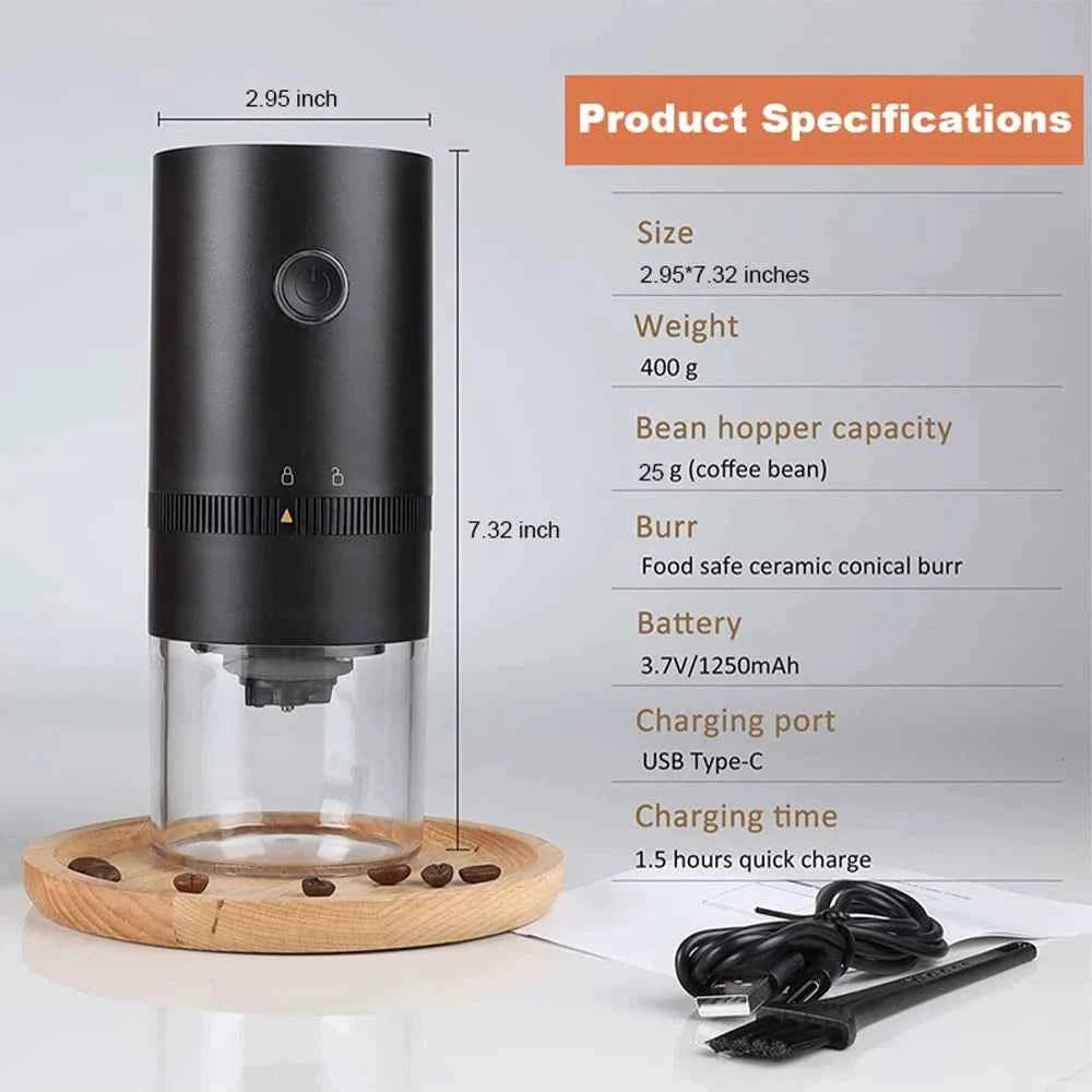 USB Rechargeable Portable Coffee Grinder