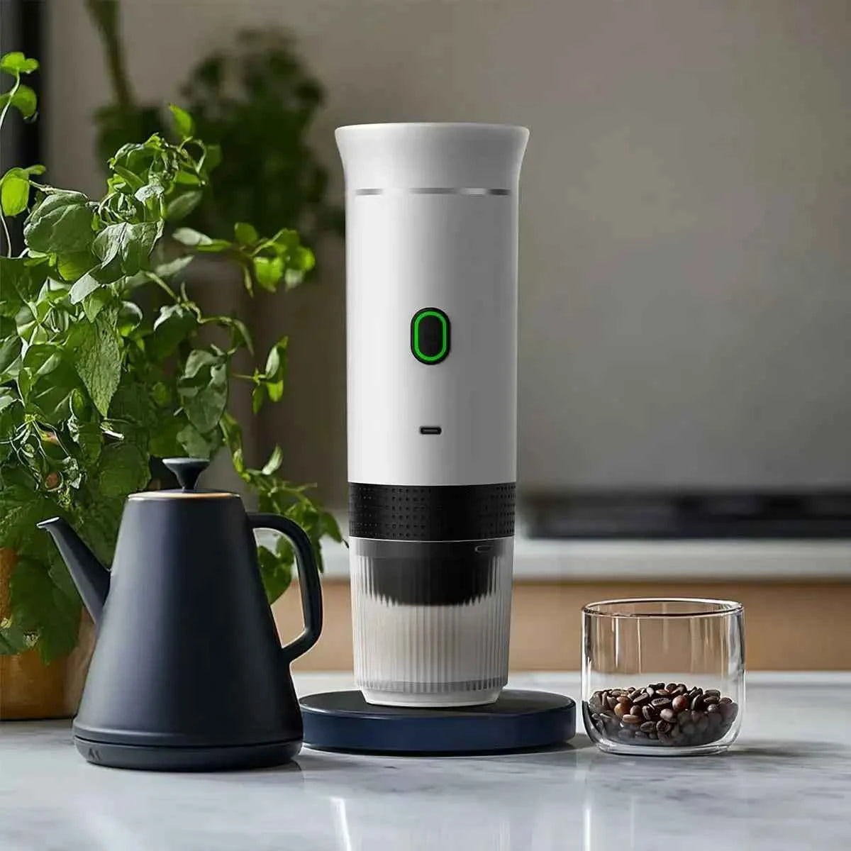 Compact Espresso Machine - USB Rechargeable Coffee Maker
