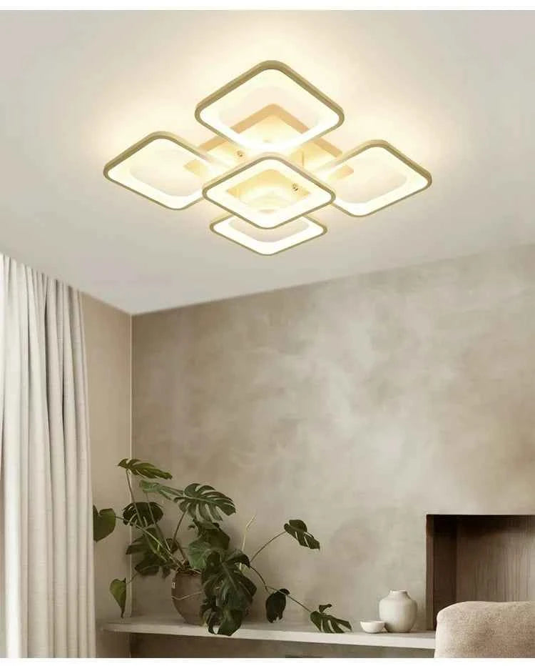 Modern LED Flush Mount Ceiling Light - 3-Color Dimmable