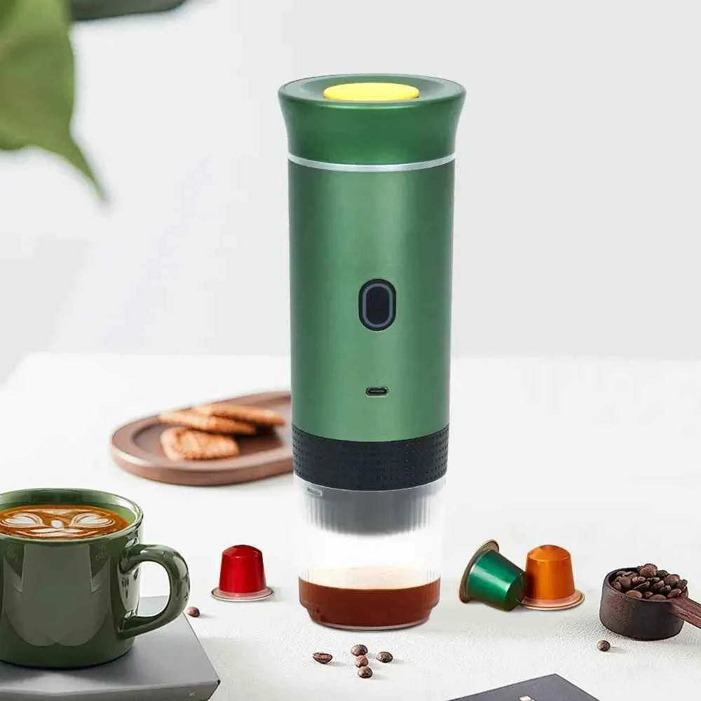 Compact Espresso Machine - USB Rechargeable Coffee Maker