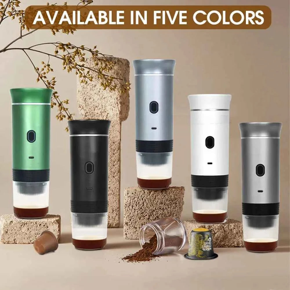 3-in-1 Mini Espresso & Coffee Maker - USB Portable