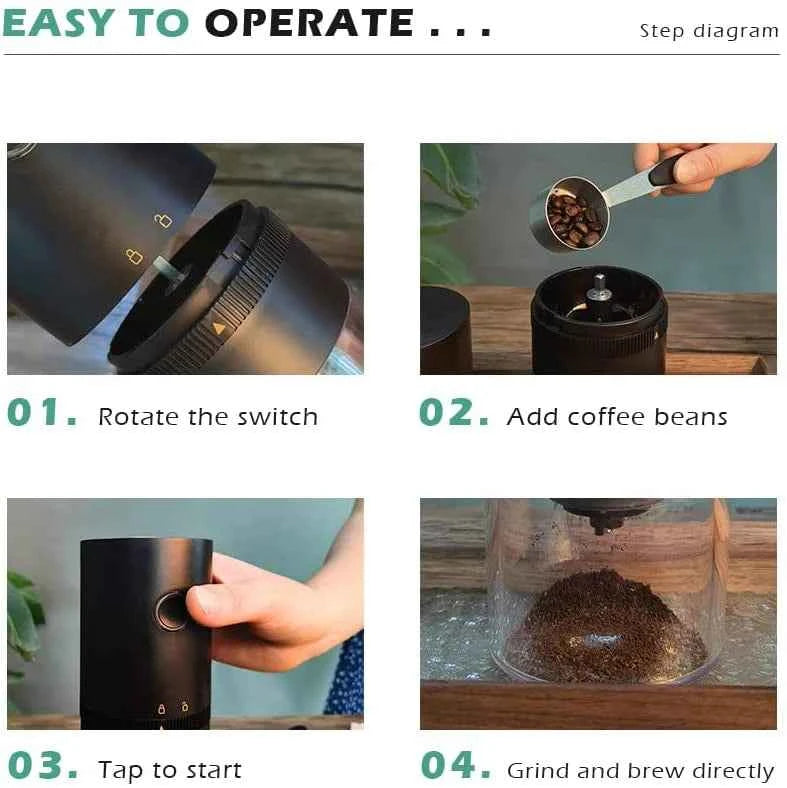 USB Rechargeable Portable Coffee Grinder