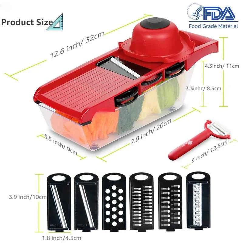 Stainless Steel Vegetable Slicer & Peeler Set