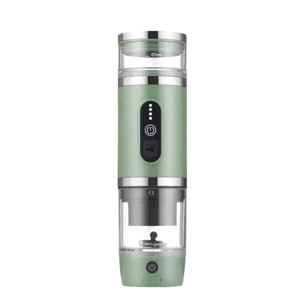3-in-1 Portable Capsule Coffee Maker - 19 Bar, USB/Battery