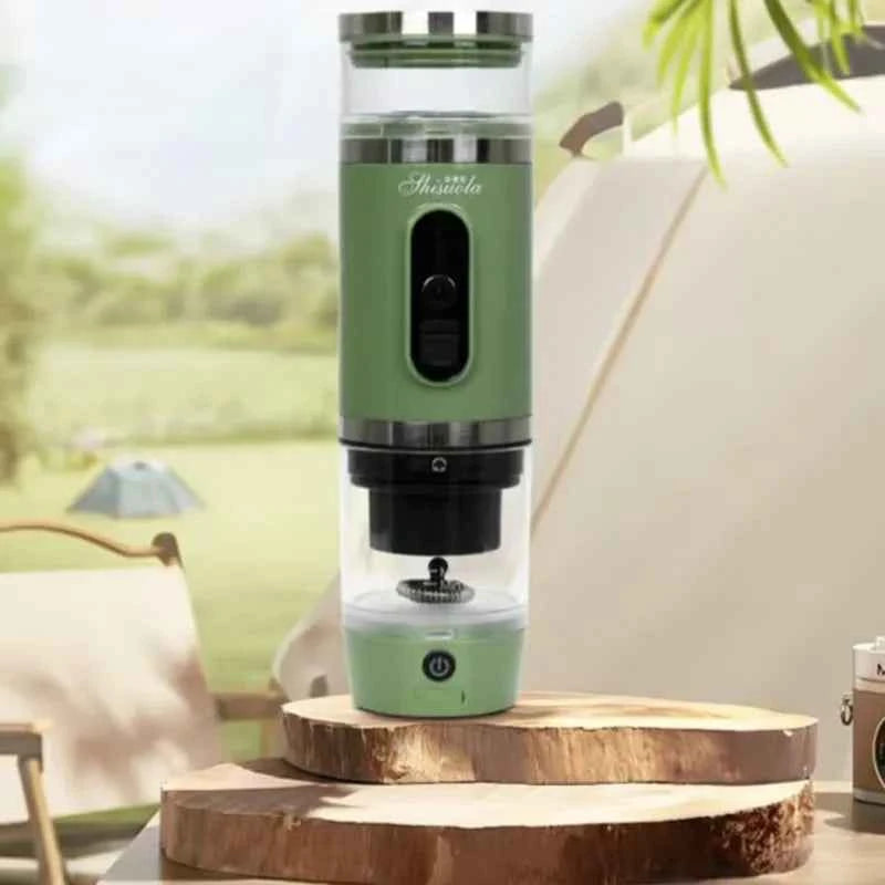 3-in-1 Portable Capsule Coffee Maker - 19 Bar, USB/Battery