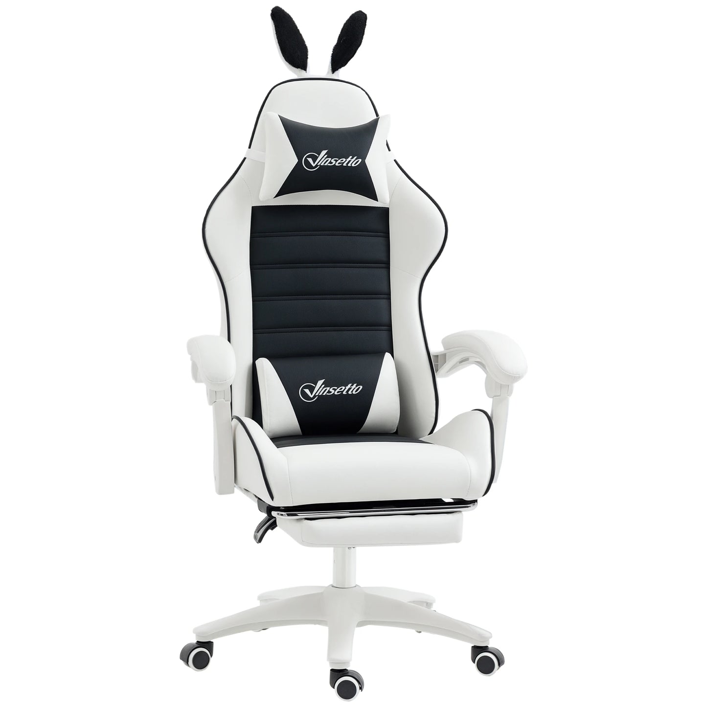 Vinsetto Leather Swivel Gaming Chair with Adjustable Height 65X63X136-142Cm