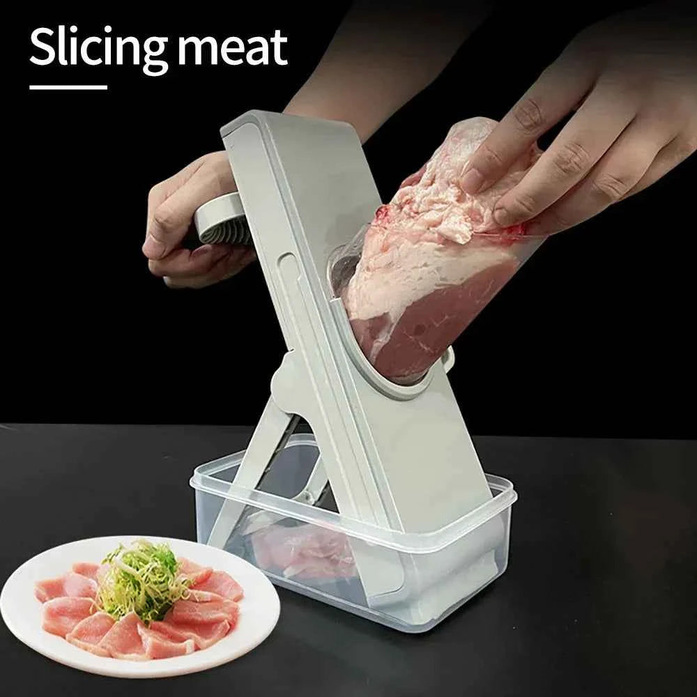Safe Mandoline Vegetable Slicer with Storage Box