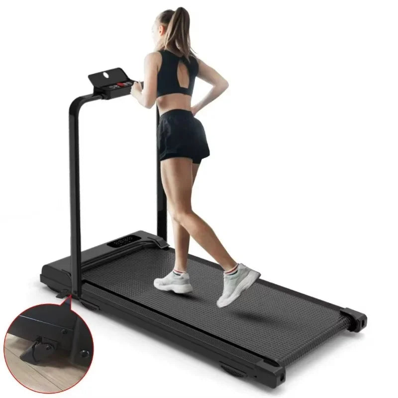 Portable Electric Walking Pad Treadmill Foldable Design Lcd Display For Home