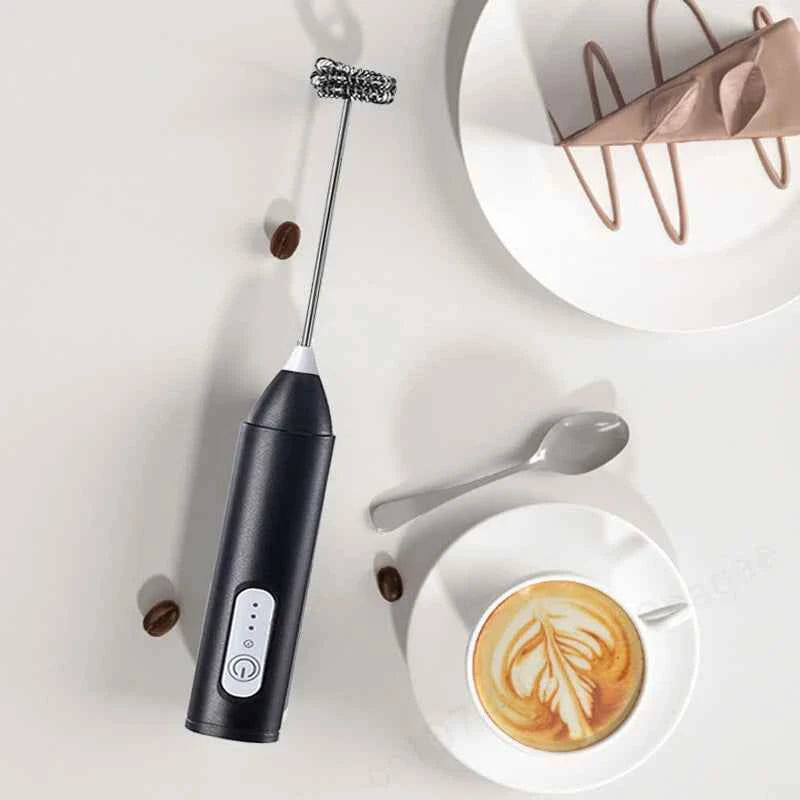 Electric Coffee Milk Foaming Mixer Coffee Creamer Whisk Handheld Egg Beater Froth Mixer Kitchen Automatic Kitchen Whisk Tools