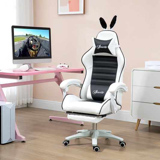 Vinsetto  Leather Swivel Gaming Chair with Adjustable Height 65X63X136-142Cm