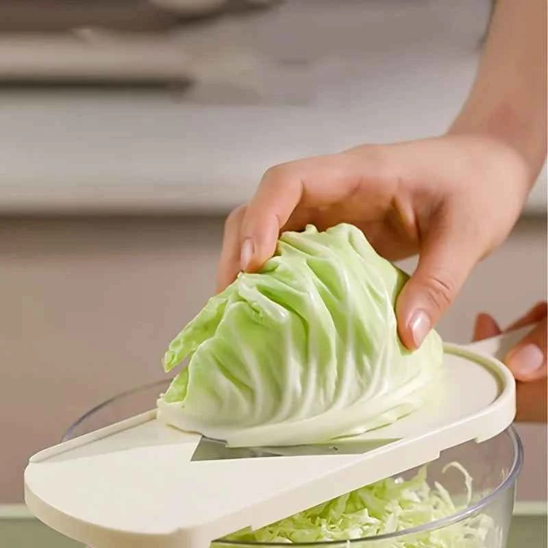 Vegetable Slicer & Cabbage Grater with Cleaning Brush