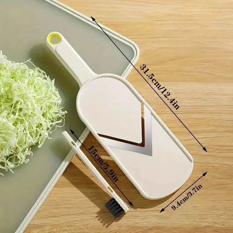Vegetable Slicer & Cabbage Grater with Cleaning Brush