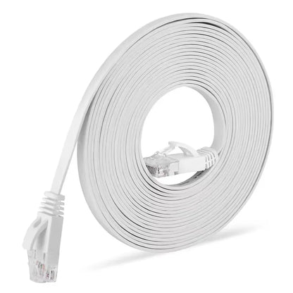 0.5/1/2/3/5/10/15/20/30M Cat6 Ethernet Cable RJ45 UTP 1000Mbps Network Cord LAN Wire Internet Lead Cord Router Computer Cable