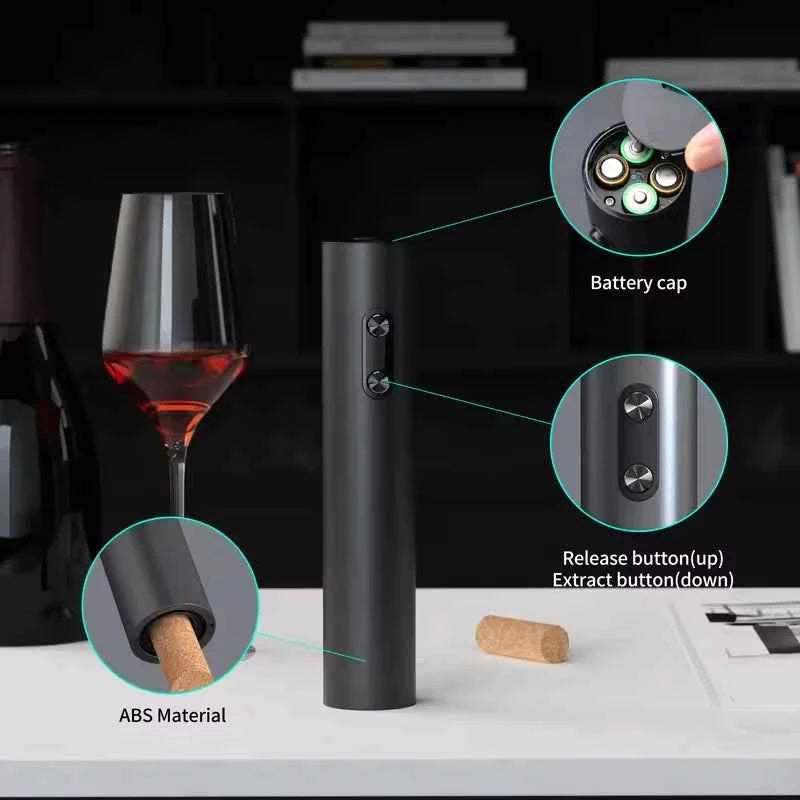 Electric Automatic Wine Opener Set Multifunction Red Wine Pourer & Stopper Ins Style Bottle Opener Gift Set for Home & Kitchen