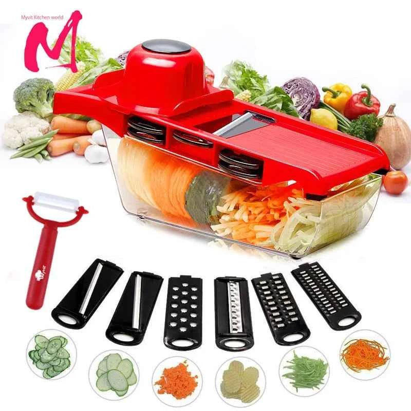 Stainless Steel Vegetable Slicer & Peeler Set
