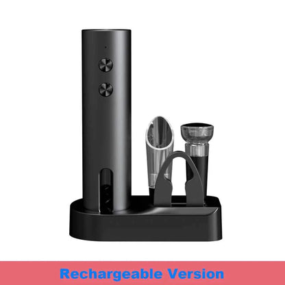 Electric Automatic Wine Opener Set Multifunction Red Wine Pourer & Stopper Ins Style Bottle Opener Gift Set for Home & Kitchen