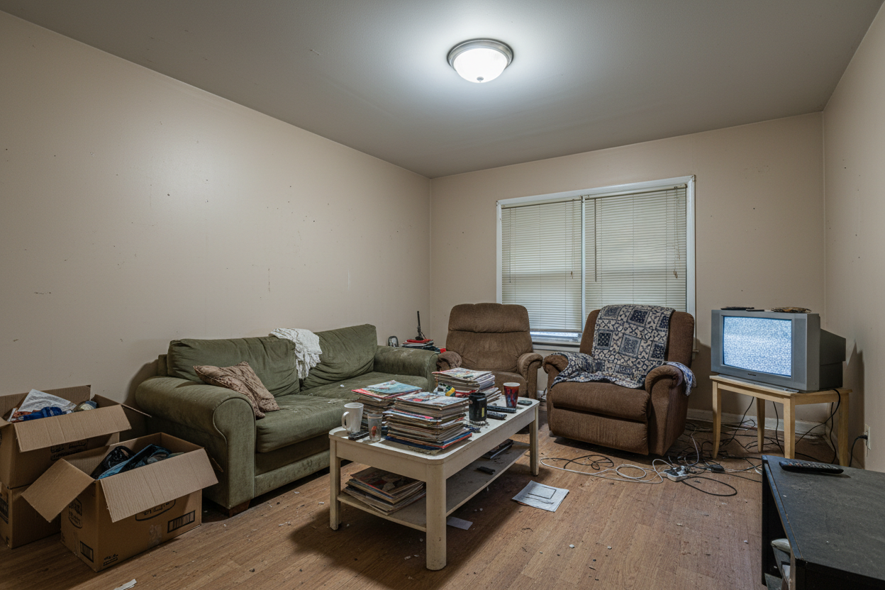 Before - Room without ZenDwell products